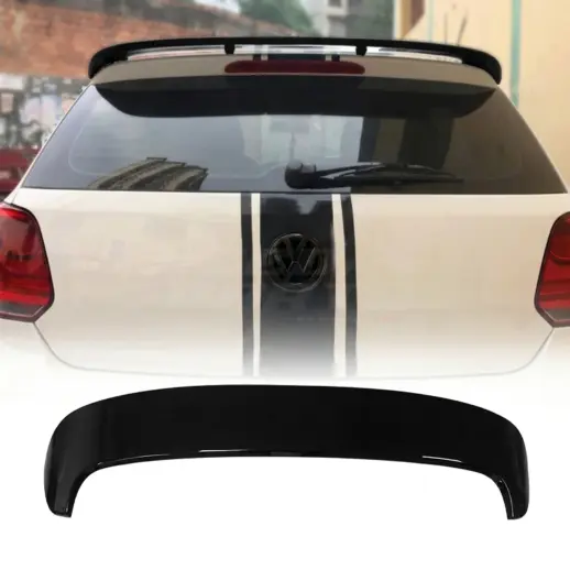 Dakspoiler voor Volkswagen Polo 5 (Hatchback) Standard & R Line & GTI – Performance Look, Hoogglans Zwart
