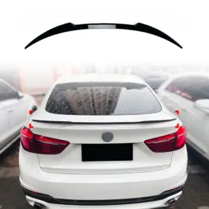 Rear Spoiler Voor BMW X6 F16 – M Performance Look, Hoogglans Zwart