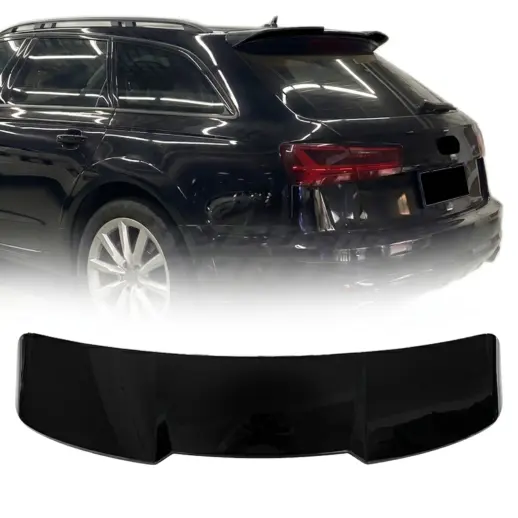 Dakspoiler voor Audi A6/S6/RS6 C7 (Avant) – Sport Look, Hoogglans Zwart
