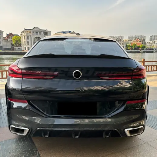 Achterspoiler voor BMW X6 G06 – M4 Look, Hoogglans Zwart
