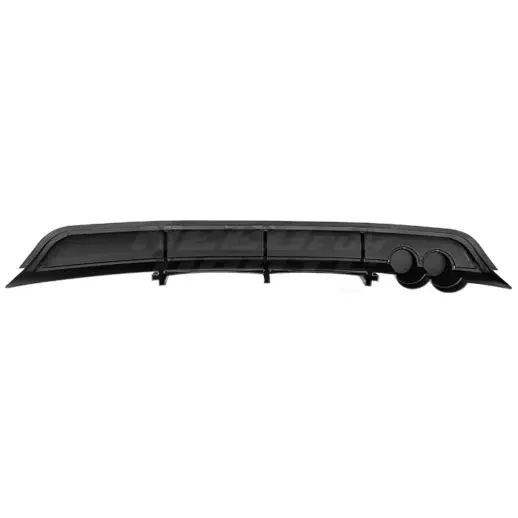 Diffuser met chroom uitlaatsierstukken voor Volkswagen Polo 5 (Hatchback) Facelift R Line & GTI – OO- – GTI Look, Hoogglans Zwart