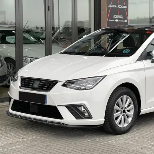Voorspoiler voor Seat Ibiza Mk5 Pre-Facelift – Sport Look, Hoogglans Zwart