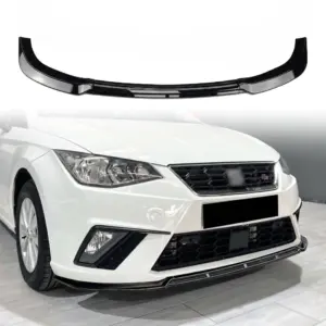 Front Splitter Voor Seat Ibiza Mk5 Pre-Facelift – Sport Look, Hoogglans Zwart