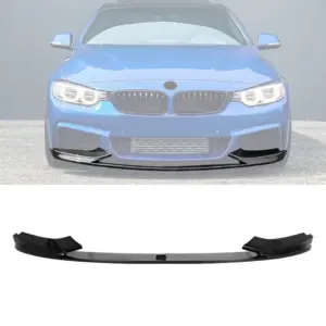 Front Splitter Voor BMW 4 Series F36/F32 M Sport – M Performance Look, Hoogglans Zwart