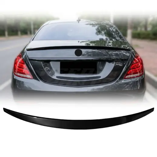 Achterspoiler voor Mercedes S Class W222 – AMG Look, Hoogglans Zwart