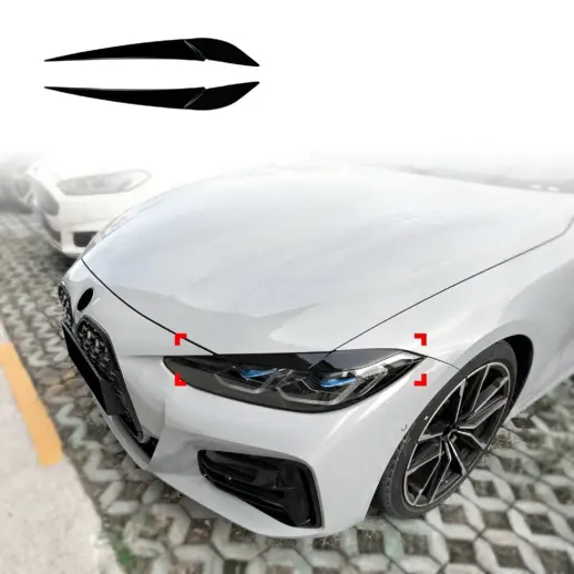 Koplampspoilers voor BMW 4 Series/M3/M4 – M Performance Look, Hoogglans Zwart
