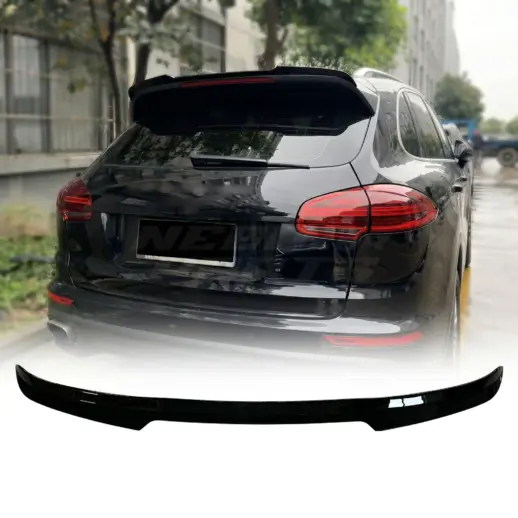 Dakspoiler voor Porsche Cayenne Mk2 Facelift – Sport Look, Hoogglans Zwart