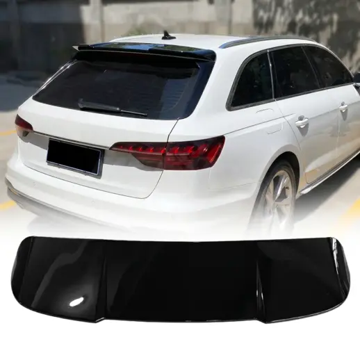 Dakspoiler voor Audi A4/S4/RS4 B9 (Avant) – Sport Look, Hoogglans Zwart