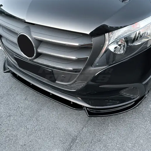 Voorspoiler voor Mercedes Vito W447 Facelift – Sport Look, Hoogglans Zwart