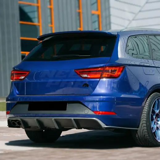 Dakspoiler voor Seat Leon Mk3 – Sport Look, Hoogglans Zwart