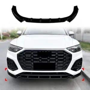 Front Splitter Voor Audi Q5 S Line/SQ5 FY (SUV & Sportback) – Sport Look, Hoogglans Zwart