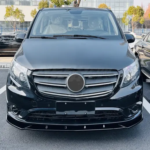 Voorspoiler voor Mercedes Vito W447 Pre-Facelift – Sport Look, Hoogglans Zwart