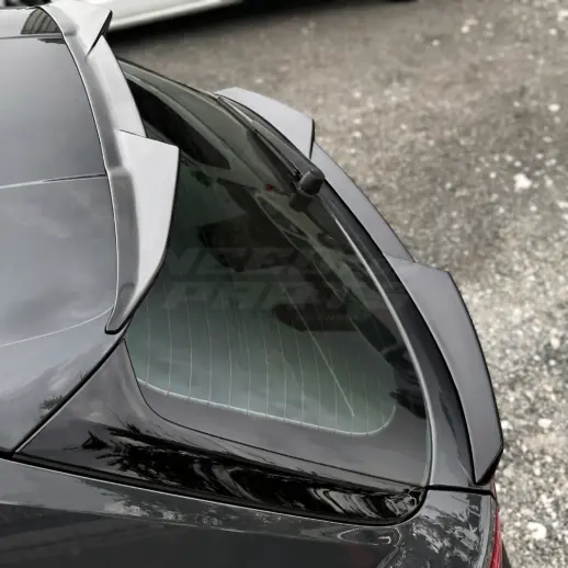 Middenspoiler voor Audi A4/S4/RS4 B9 (Avant) – Racing Look, Hoogglans Zwart