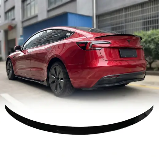 Achterspoiler voor Tesla Model 3 M3 Facelift – Performance Look, Hoogglans Zwart