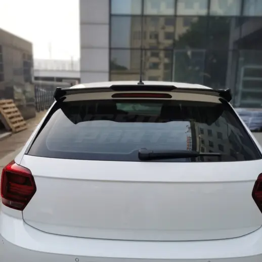 Dakspoiler voor Volkswagen Polo 6 (Hatchback) Pre-Facelift Standard & R Line – Racing Look, Hoogglans Zwart