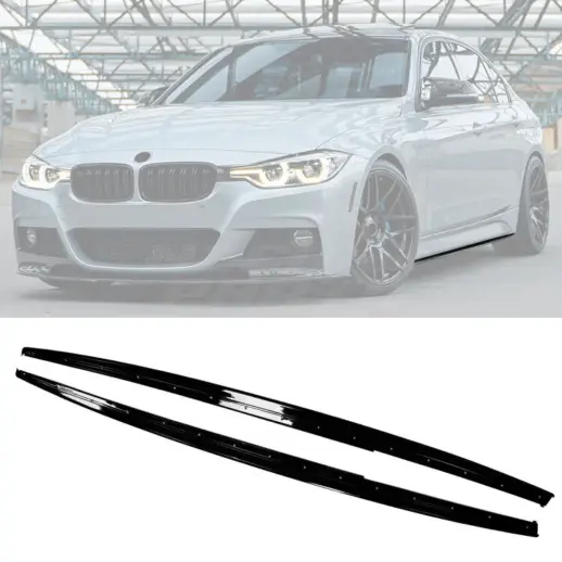 Sideskirts voor BMW 3 Series F30/F31 M Sport – M Performance Look, Hoogglans Zwart