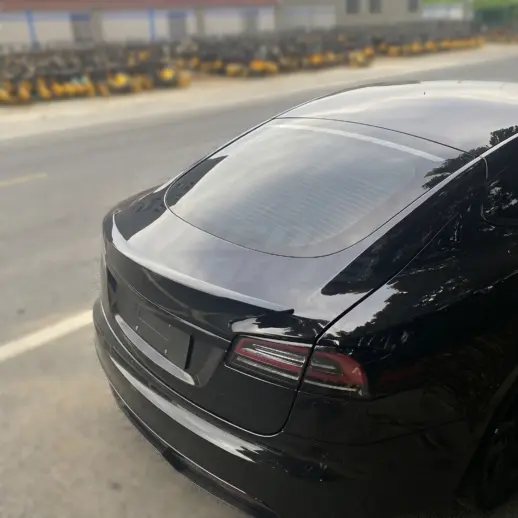 Achterspoiler voor Tesla Model S MS Pre-Facelift – Performance Look, Hoogglans Zwart