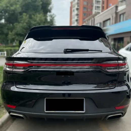 Dakspoiler voor Porsche Macan 95B – Sport Look, Hoogglans Zwart