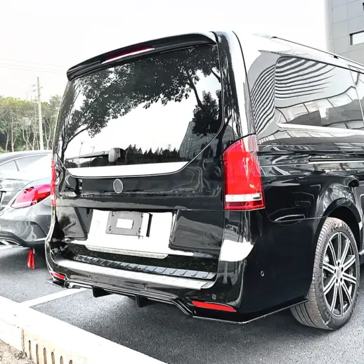 Diffuser splitter voor Mercedes Vito W447 AMG Line – AMG Look, Hoogglans Zwart