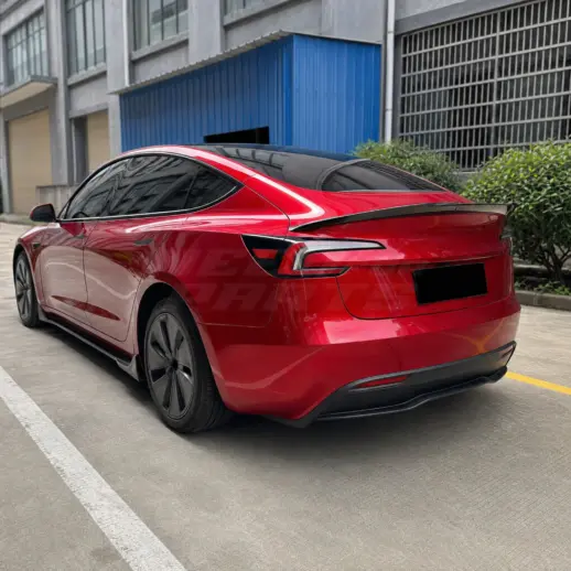 Achterspoiler voor Tesla Model 3 M3 Facelift – M4 Look, Hoogglans Zwart