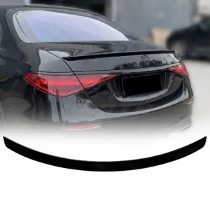 Rear Spoiler Voor Mercedes S Class W223 – AMG Look, Hoogglans Zwart