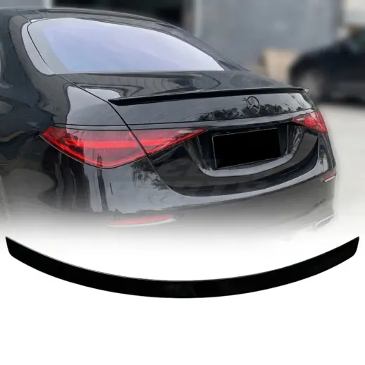 Achterspoiler voor Mercedes S Class W223 – AMG Look, Hoogglans Zwart