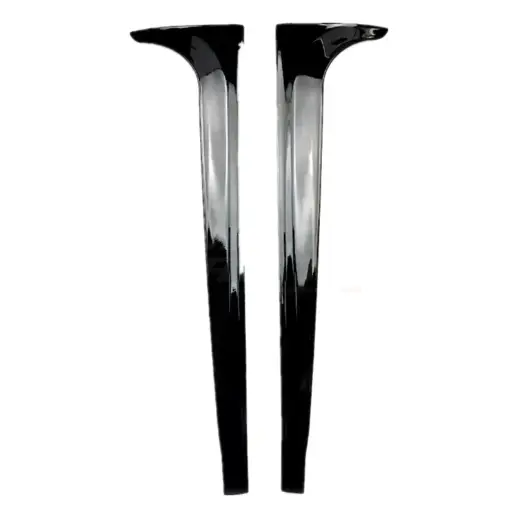 Achterraam zijspoilers voor Volkswagen Polo 6 (Hatchback) Pre-Facelift Standard & R Line – Sport Look, Hoogglans Zwart