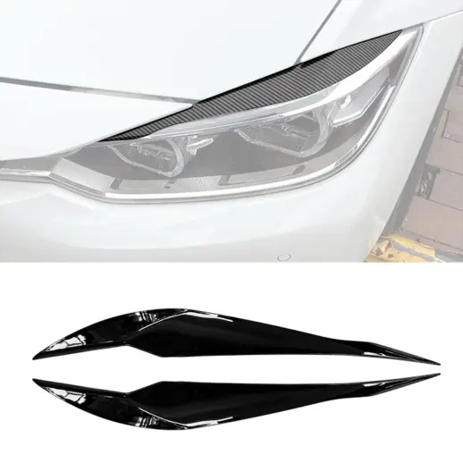 Koplampspoilers voor BMW 3 Series F30/F31 – M Performance Look, Hoogglans Zwart