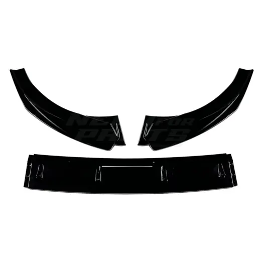 Voorspoiler voor Audi A3 S Line/S3 8V (Cabriolet & Sedan) Pre-Facelift – Sport Look, Hoogglans Zwart