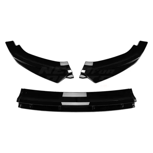 Voorspoiler voor Volkswagen Tiguan 3 (SUV) Standard – Sport Look, Hoogglans Zwart