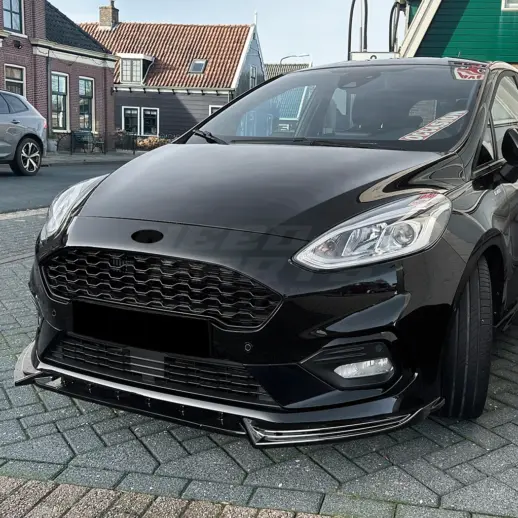 Voorspoiler voor Ford Fiesta Mk8 (JA8-JR8) ST – ST Look, Hoogglans Zwart