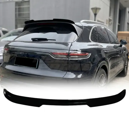 Dakspoiler voor Porsche Cayenne Mk3 Pre-Facelift – Sport Look, Hoogglans Zwart