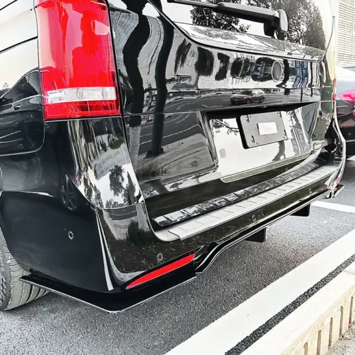 Diffuser splitter voor Mercedes Vito W447 AMG Line – AMG Look, Hoogglans Zwart