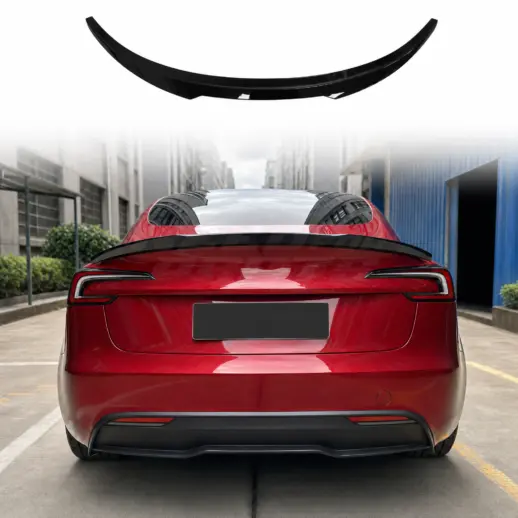 Achterspoiler voor Tesla Model 3 M3 Facelift – M4 Look, Hoogglans Zwart