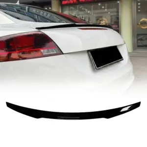 Spoiler Extension Voor Audi TT/RS TT/TTS 8J (Coupé) – Sport Look, Hoogglans Zwart