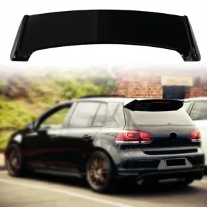 Roof Spoiler Voor Volkswagen Golf 6 (Hatchback) R Line & GTI & GTD & R – Racing Look, Hoogglans Zwart