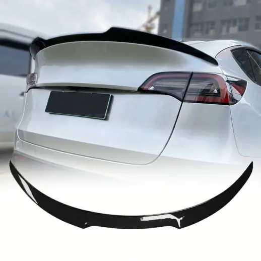 Achterspoiler voor Tesla Model Y MY Pre-Facelift – Racing Look, Hoogglans Zwart