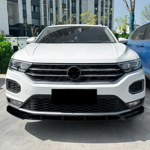 Voorspoiler voor Volkswagen T-Roc Mk1 (SUV) Standard – Sport Look, Hoogglans Zwart