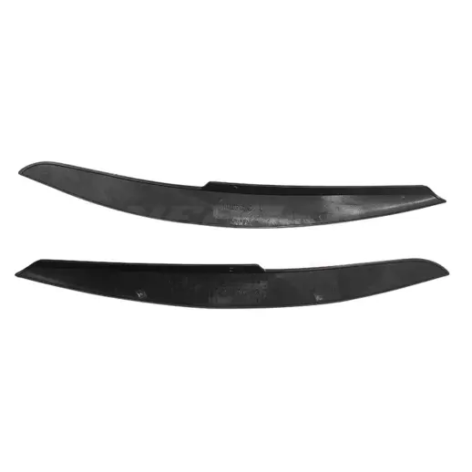 Koplampspoilers voor Volkswagen Polo 5 (Hatchback) Standard & R Line & GTI – Sport Look, Hoogglans Zwart