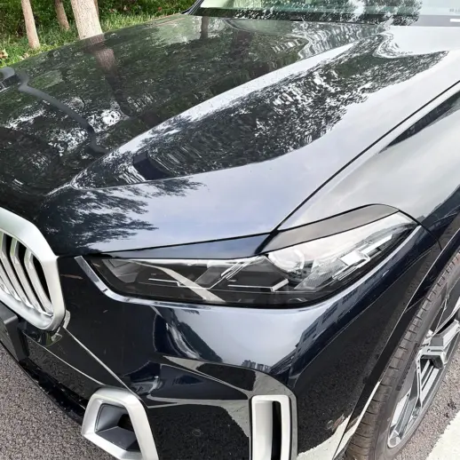 Koplampspoilers voor BMW X5 G05 LCI & BMW X6 G06 LCI – M Performance Look, Hoogglans Zwart