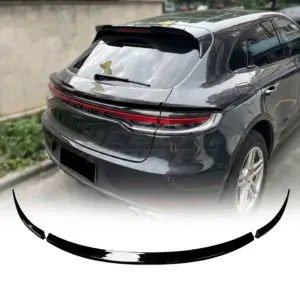 Mid Spoiler Voor Porsche Macan 95B Facelift – Sport Look, Hoogglans Zwart