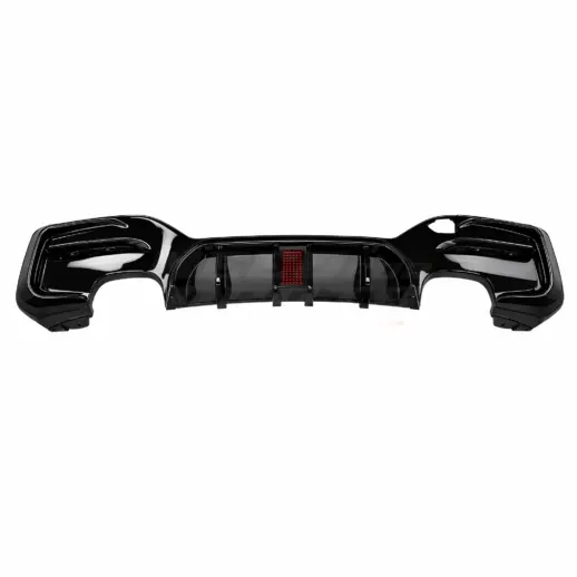 Diffuser met LED-remlicht voor BMW 1 Series F20/F21 LCI M Sport & M140 & M135 – O-O – M Performance Look, Hoogglans Zwart