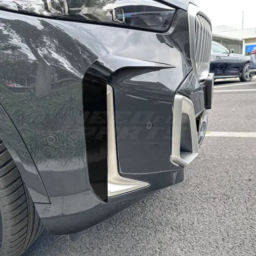 Aero flaps voorbumper voor BMW X5 G05 LCI M Sport & M60 – M Performance Look, Hoogglans Zwart