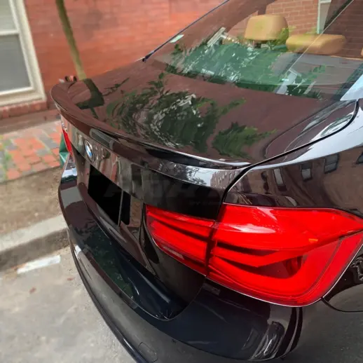 Achterspoiler voor BMW 3 Series F30 – M Performance Look, Hoogglans Zwart
