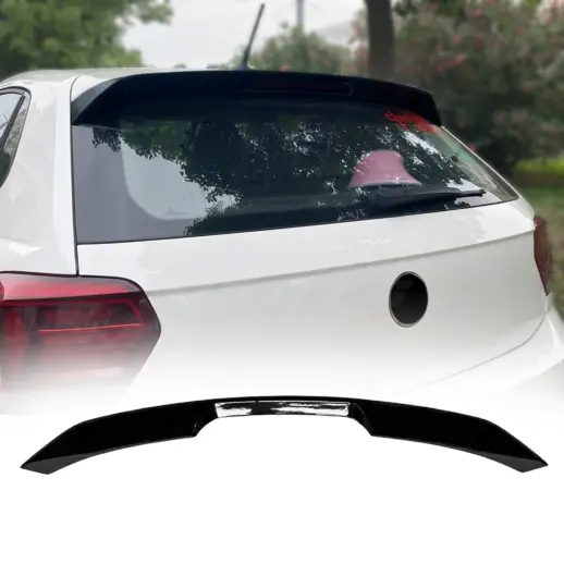 Dakspoiler voor Volkswagen Polo 6 (Hatchback) Pre-Facelift Standard & R Line – GTI Look, Hoogglans Zwart