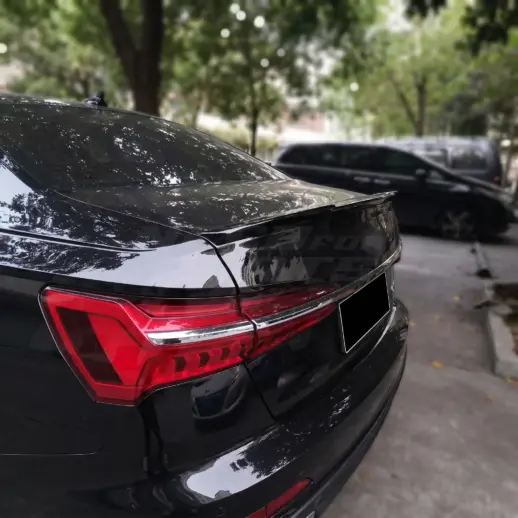 Achterspoiler voor Audi A6/S6 C8 (Sedan) – M4 Look, Hoogglans Zwart