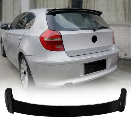 Dakspoiler voor BMW 1 Series E87 – Racing Look, Hoogglans Zwart