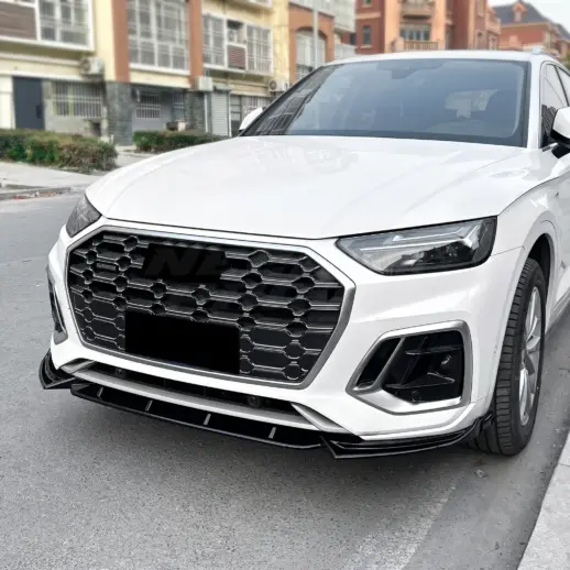 Voorspoiler voor Audi Q5 S Line/SQ5 FY (SUV & Sportback) – Sport Look, Hoogglans Zwart