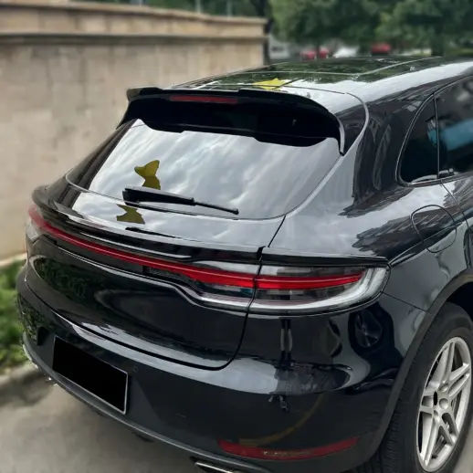 Dakspoiler voor Porsche Macan 95B – Sport Look, Hoogglans Zwart