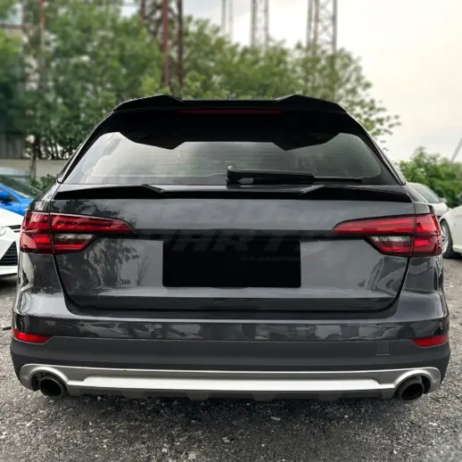 Middenspoiler voor Audi A4/S4/RS4 B9 (Avant) – Racing Look, Hoogglans Zwart